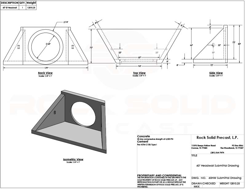 Rock Solid Precast L.P. Quality Precast Products Headwall